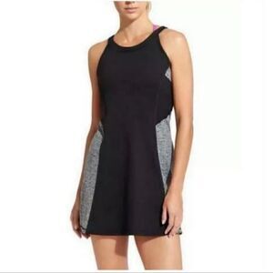 Athleta Running Wild Dress Gray Black XS